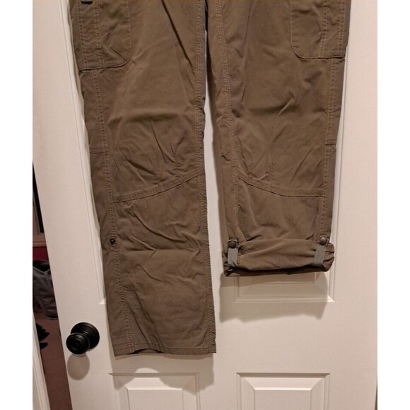 Kuhl Hiking Trail Outdoor Cargo Convertible Roll Up Bootcut Pants Women 14 Brown - Picture 4 of 16